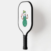 Pickleball Sneeuwman Grappig Kerstmis Xmas  Paddle (Links)