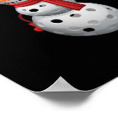 Pickleball Snowman Poster (Hoek)
