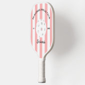Pickleball Social Club Gestreept Gepersonaliseerd Paddle (Links)