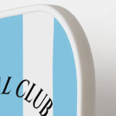 Pickleball Social Club Gestreept Gepersonaliseerd Pickleball Paddle (Links Detail)