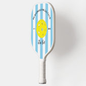 Pickleball Social Club Gestreept Gepersonaliseerd Pickleball Paddle (Links)