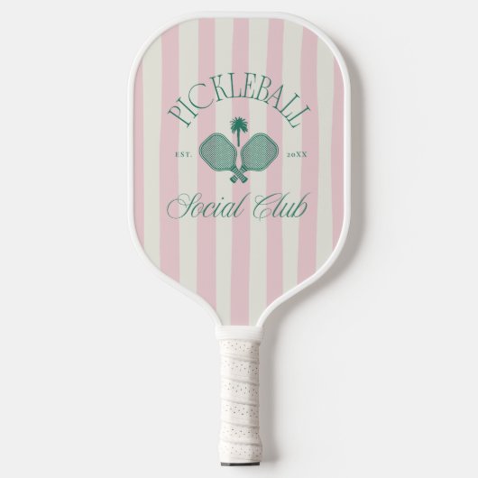 Pickleball Social Club Old Money Esthetische Paddl Pickleball Paddle (Voorkant)