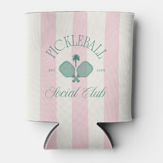 Pickleball Social Club Oude Geld Esthetiek Paddle Blikjeskoeler (Voorkant)
