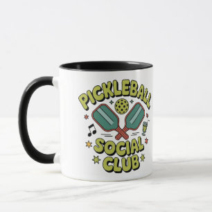 Pickleball Social Club Retro Design voor spelers Mok