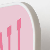 Pickleball Social Club Roze Bow Monogram Pickleball Paddle (Links Detail)