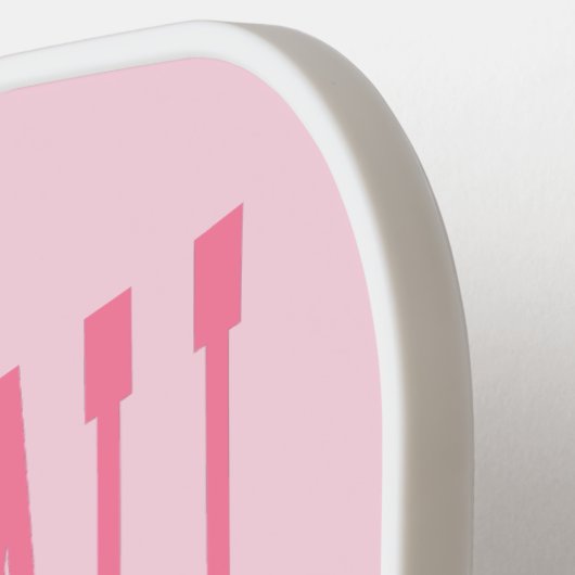 Pickleball Social Club Roze Bow Monogram Pickleball Paddle (Links Detail)