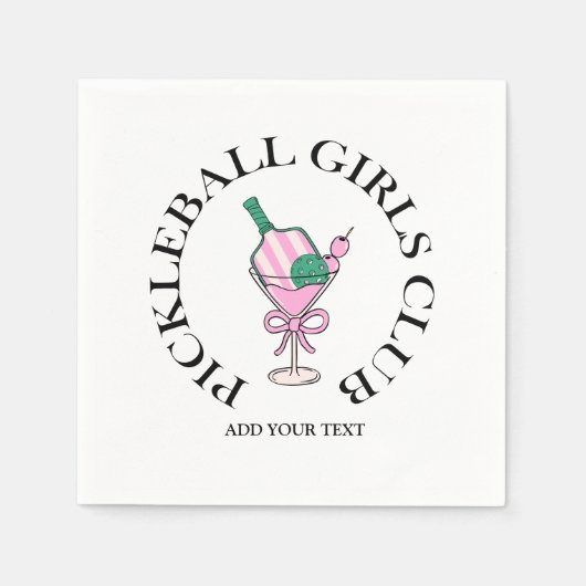 Pickleball Social Club Servet (Voorkant)