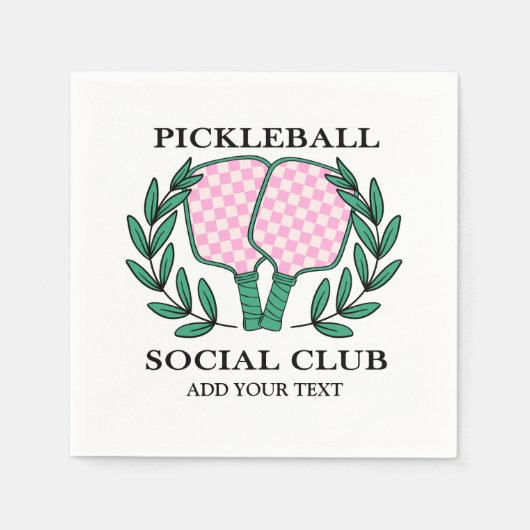 Pickleball Social Club Servet (Voorkant)