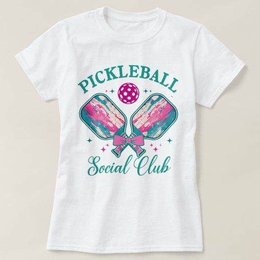 Pickleball Social Club T-Shirt (Design voorkant)