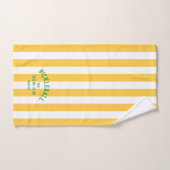 Pickleball Social Club Yellow Cabana Stripe Handdoek (Handdoek)