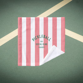 Pickleball Social Club Yellow Cabana Stripe Washandje