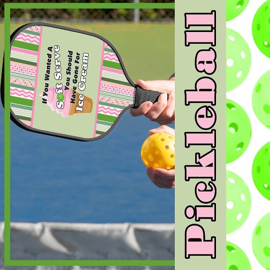 Pickleball Soft Serve? Aardbeienijs Paddle