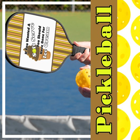 Pickleball Soft Serve? Chocolade ijs Paddle