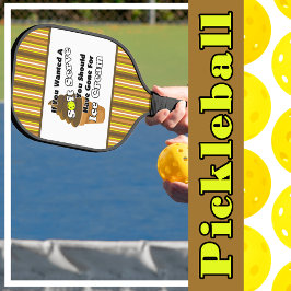 Pickleball Soft Serve? Chocolade ijs Pickleball Paddle