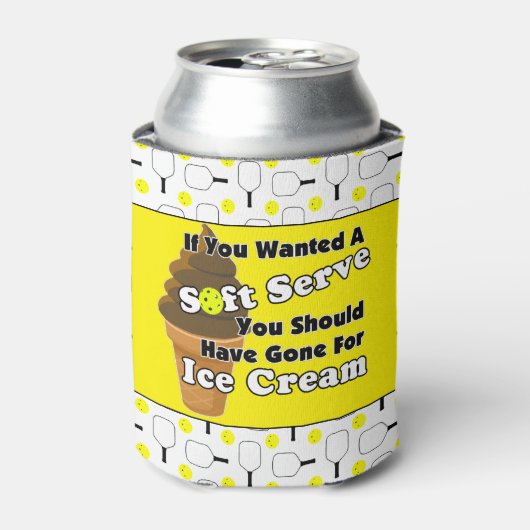 Pickleball Soft Serve, ga naar Ice Cream in plaats Blikjeskoeler (Blikje Voorkant)