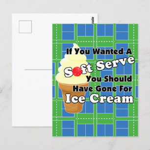 Pickleball Soft Serve? Ga naar Ice Cream in plaats Briefkaart