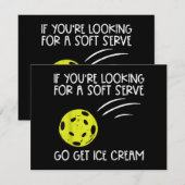 Pickleball Soft Serve Get Ice Cream Pickle Ball Me (Voorkant / Achterkant)