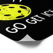 Pickleball Soft Serve Get Ice Cream Pickle Ball Me Poster (Hoek)