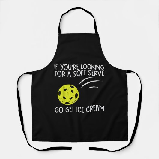 Pickleball Soft Serve Get Ice Cream Pickle Ball Me Schort (Voorkant)