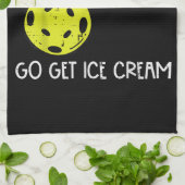 Pickleball Soft Serve Get Ice Cream Pickle Ball Me Theedoek (Gevouwen)