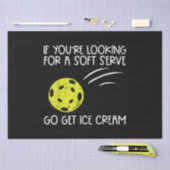 Pickleball Soft Serve Get Ice Cream Pickle Ball Me Tissuepapier (Craft)