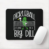 Pickleball soort grote dille grappige pickle bal v muismat (Met muis)