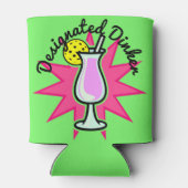 Pickleball Speciaal Dinker - Roze cocktail Blikjeskoeler (Achterkant)