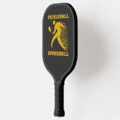 Pickleball Speedball speler met snelheid Paddle (Links)