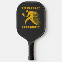 Pickleball Speedball speler met snelheid