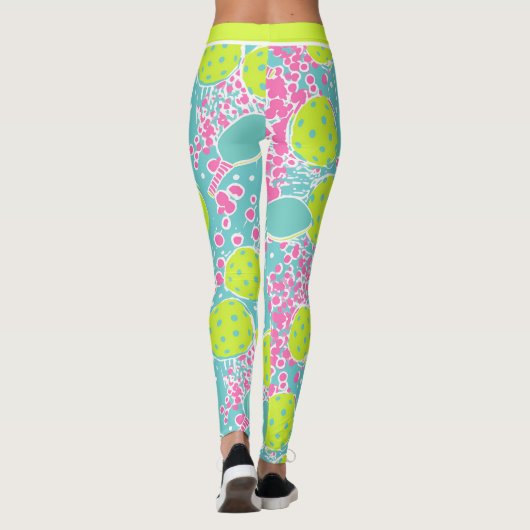 Pickleball Speelse Bliss Leggings (Achterkant)