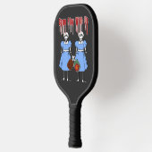 Pickleball speelt mee met ons Horror Movie Twins Pickleball Paddle (Links)