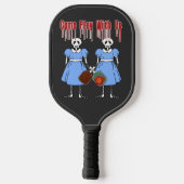 Pickleball speelt mee met ons Horror Movie Twins Pickleball Paddle (Achterkant)