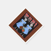 Pickleball speelt mee met ons Horror Movie Twins Servet (Hoek)