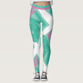 Pickleball-spel aan - pastel (XL-tegelgrootte) Leggings (Voorkant)