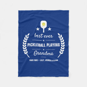 Pickleball Spelen Best Grandma Grandpa Custom Fleece Deken