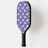 Pickleball Spelen Dachshund Mam Paarse Pickleball Paddle (Links)
