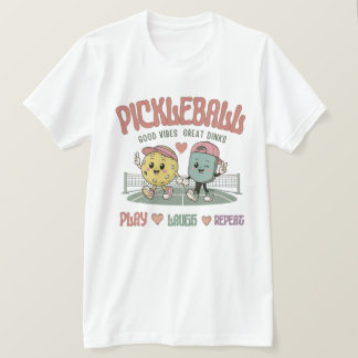 Pickleball Spelen Lachen Herhalen | Schattige Kawa T-shirt