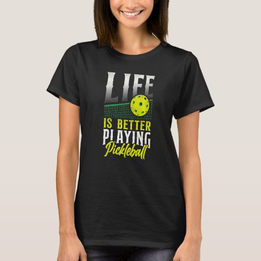 Pickleball spelen Pickleball T-shirt (Voorkant)