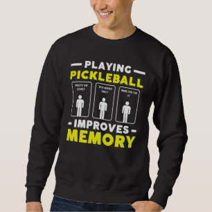 Pickleball spelen verbetert geheugen grappige spor trui