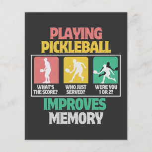 Pickleball spelen verbetert het geheugen flyer