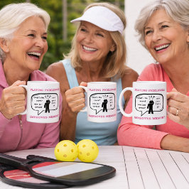 Pickleball spelen verbetert het geheugen Grappig Koffiemok