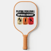 Pickleball spelen verbetert het geheugen pickleball paddle (Achterkant)