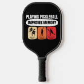 Pickleball spelen verbetert het geheugen pickleball paddle (Voorkant)