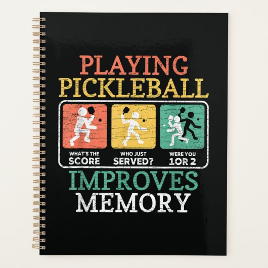 Pickleball spelen verbetert het geheugen planner (Voorkant)