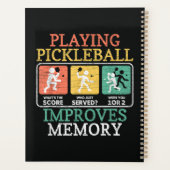 Pickleball spelen verbetert het geheugen planner (Achterkant)
