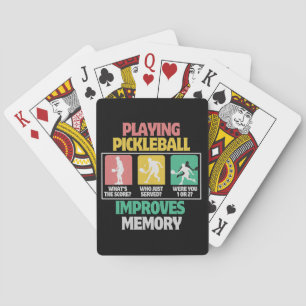 Pickleball spelen verbetert het geheugen pokerkaarten