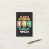 Pickleball spelen verbetert het geheugen post-it® notes (Op bureau)