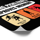 Pickleball spelen verbetert het geheugen poster (Hoek)