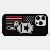 Pickleball Speler - Amerikaanse Vlag Pickleball - iPhone Hoesje (Achterkant horizontaal)