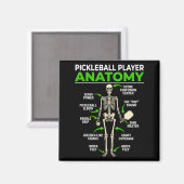 Pickleball-speler anatomie grappige dink pickle ba magneet (Voorkant / Achterkant)